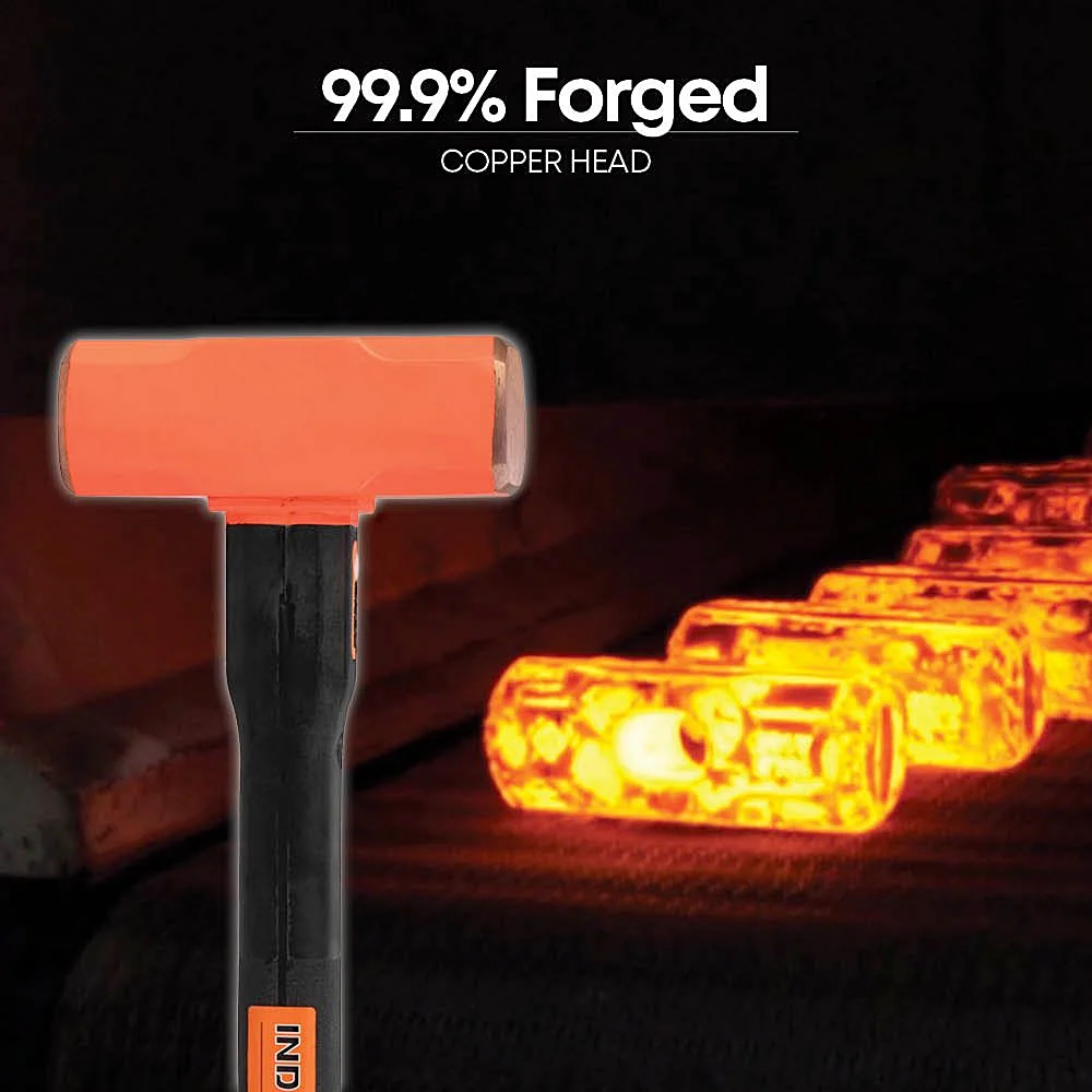 Groz 6300 Gms Copper Head Sledge Hammer With 30 inch Indestructible Handle, SHID/14/30/CU