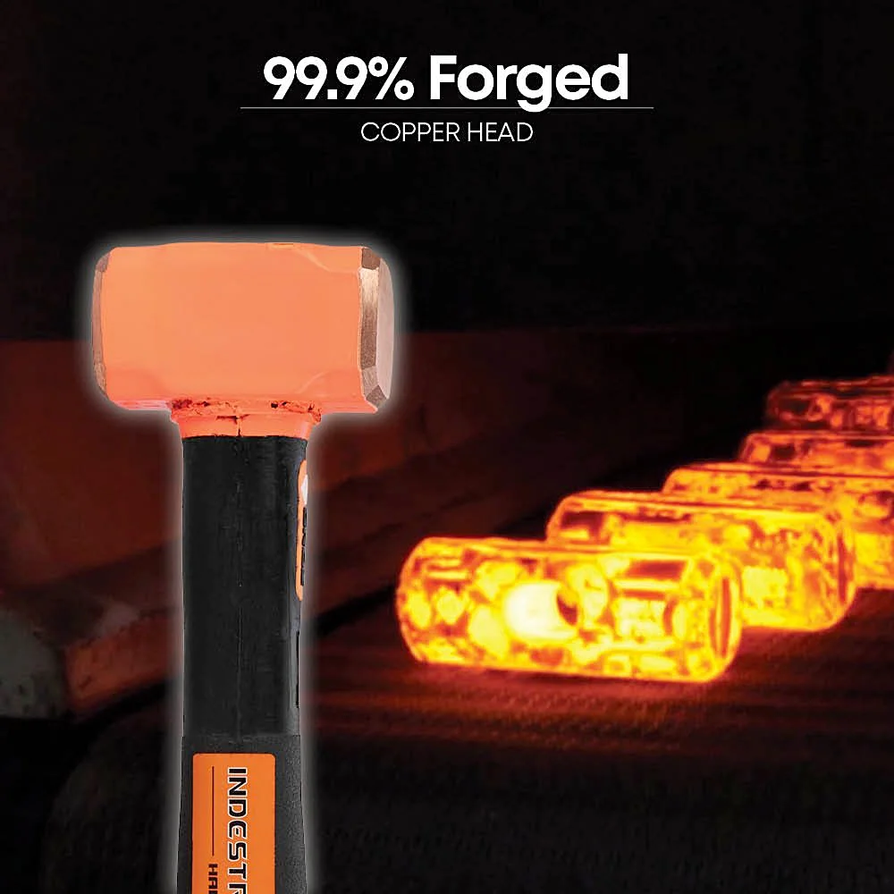 Groz 1100 Gms Copper Head Sledge Hammer With 12 Inch Indestructible Handle, CHID/2.5/12/CU