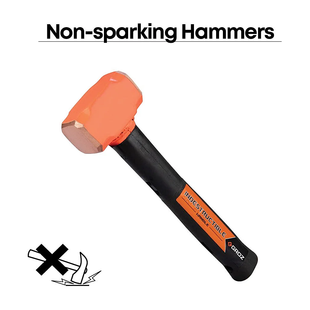 Groz 1100 Gms Copper Head Sledge Hammer With 12 Inch Indestructible Handle, CHID/2.5/12/CU